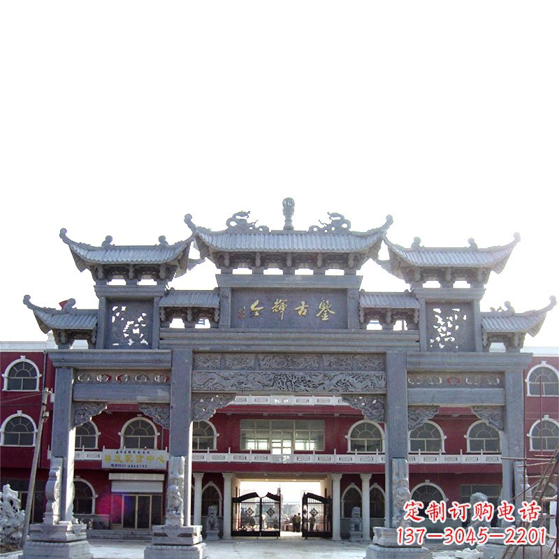 三明石雕牌楼极致精美的城市艺术