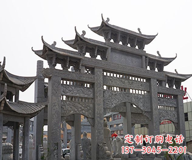 三明牌坊石雕传承传统文化的艺术精品