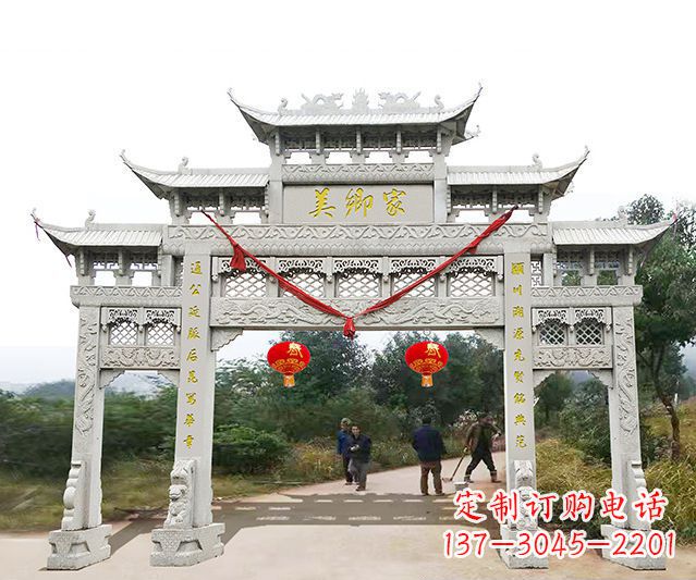三明牌坊雕塑珍贵的传统文化