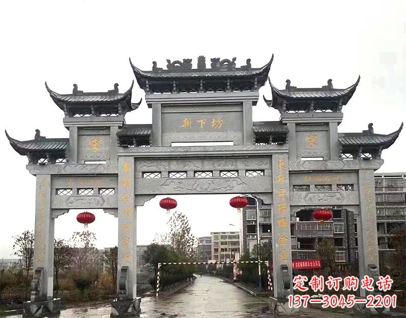 三明村庄石牌坊雕刻传统工艺的精美瑰宝