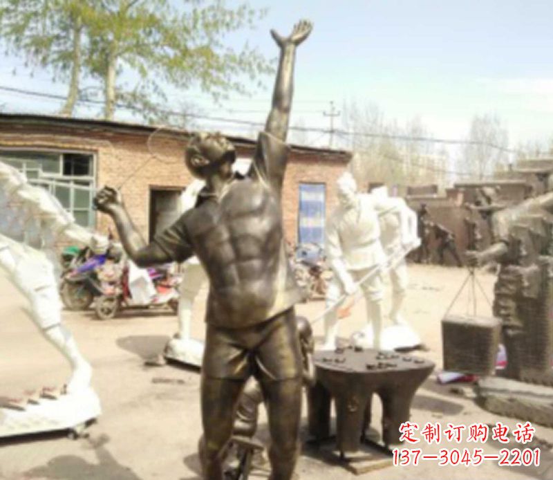 三明羽毛球雕塑传承运动精神