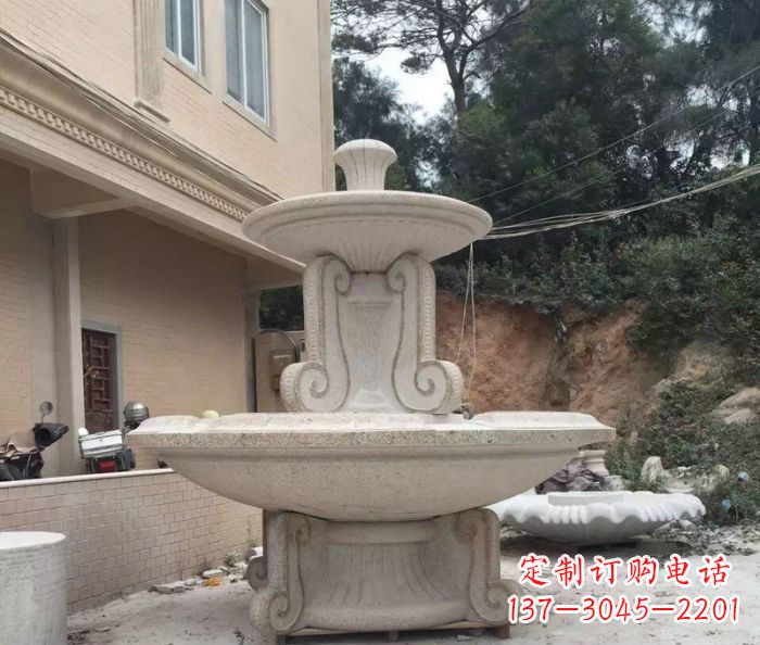 三明大理石大型喷泉雕塑精致美观又富有艺术气息