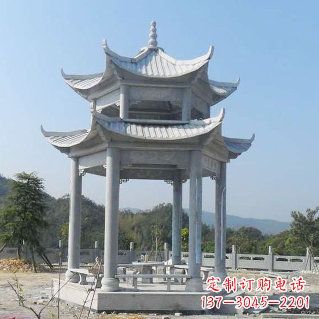三明高雅大理石凉亭雕塑