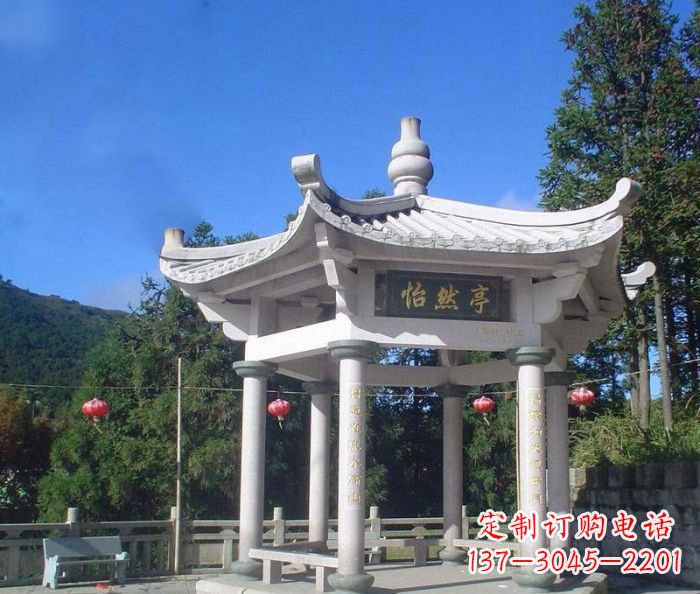三明精美大理石凉亭雕塑
