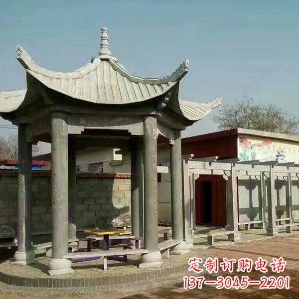 三明大理石凉亭庭院亭子