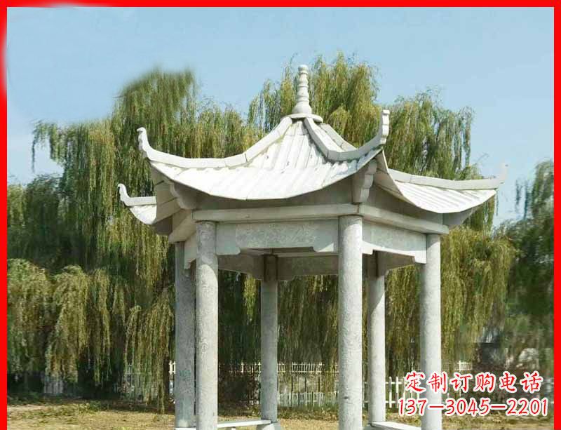 三明精美大理石凉亭雕塑