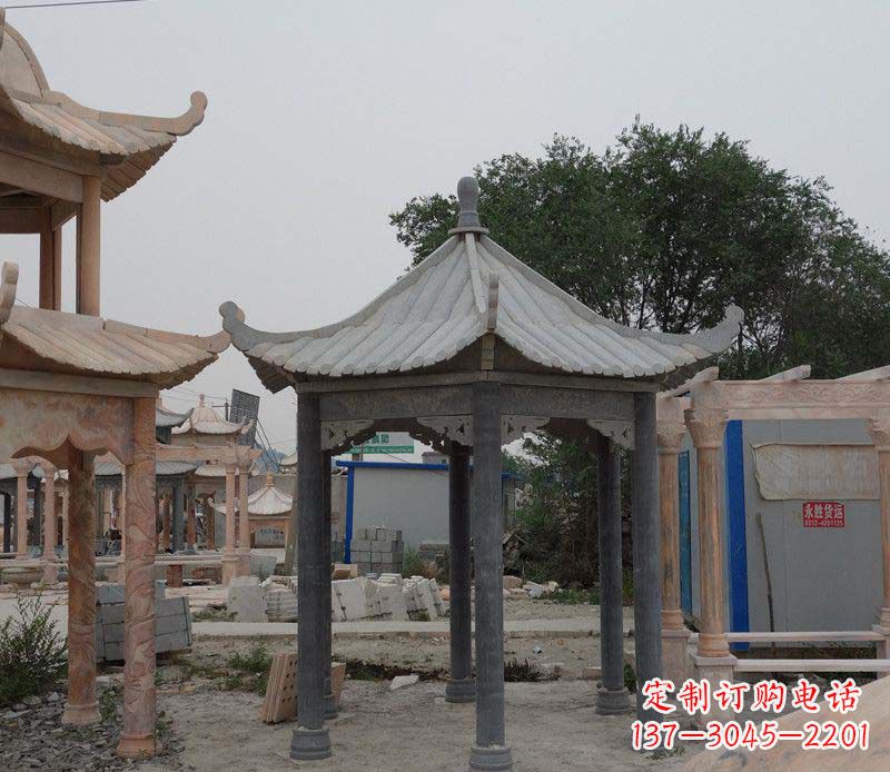 三明大理石凉亭精美石雕