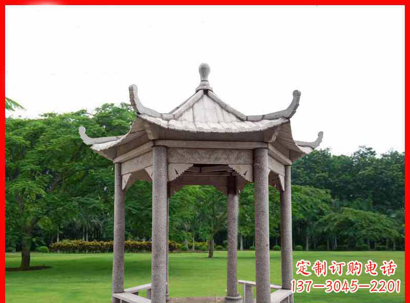 三明精致大理石凉亭雕塑