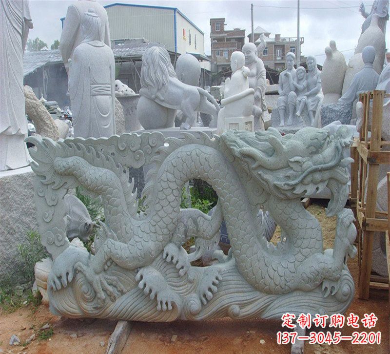 三明大理石龙石雕传承古老文化，精雕细琢的艺术品