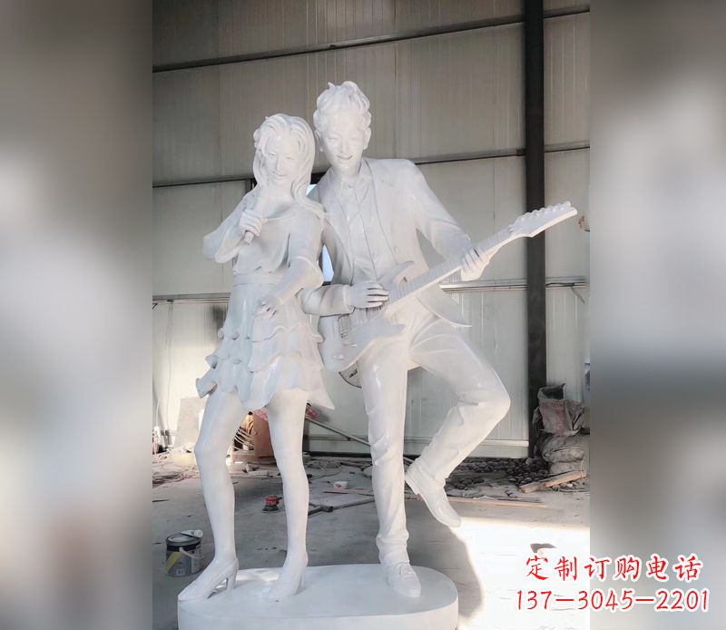 三明精美大理石吉他雕塑