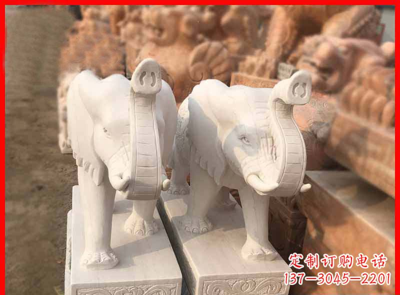 三明产品名称大理石小象招财石雕