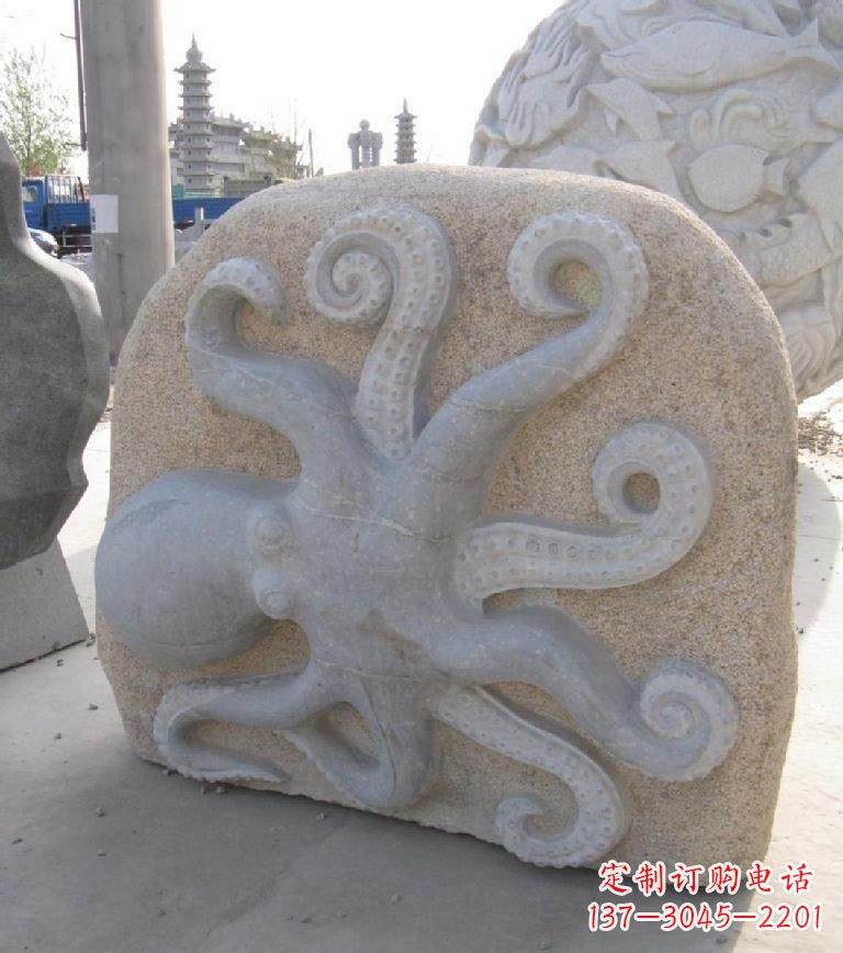 三明精美大理石章鱼雕塑
