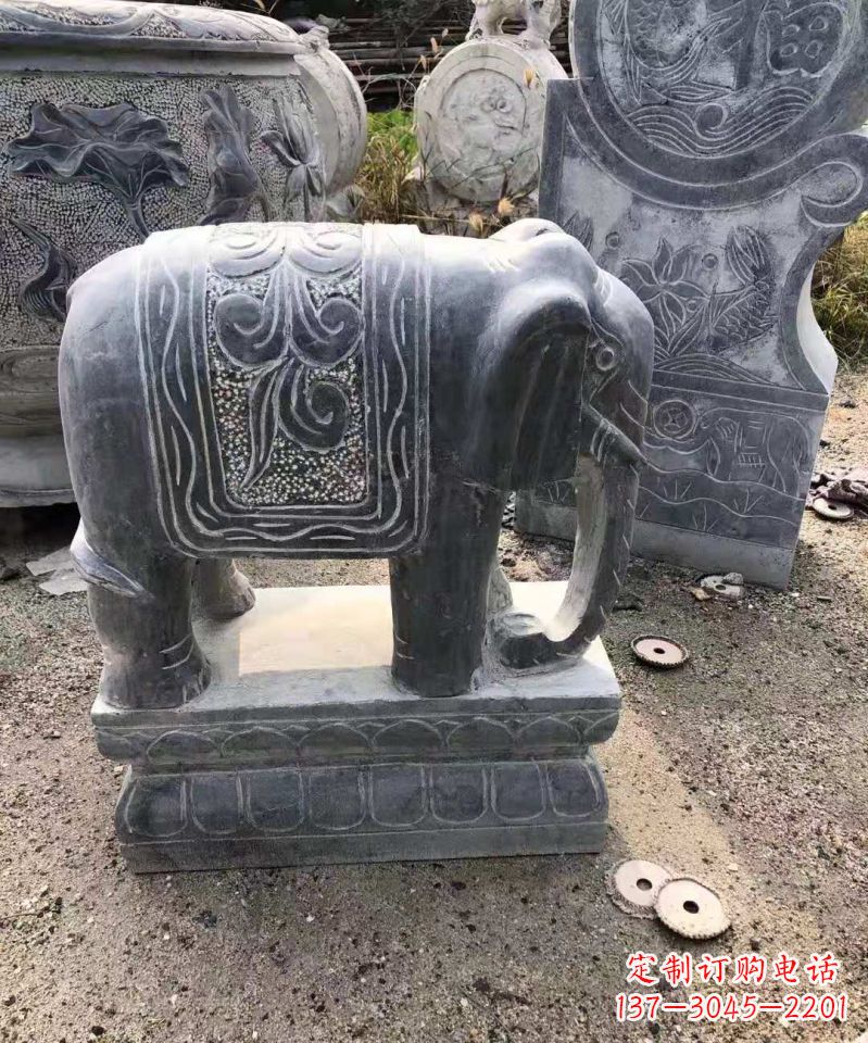 三明大理石大象雕塑