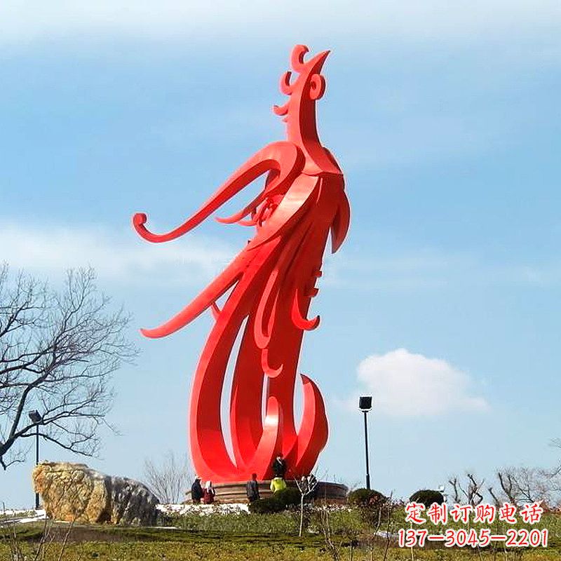 三明凤凰不锈钢雕塑,增添景区魅力