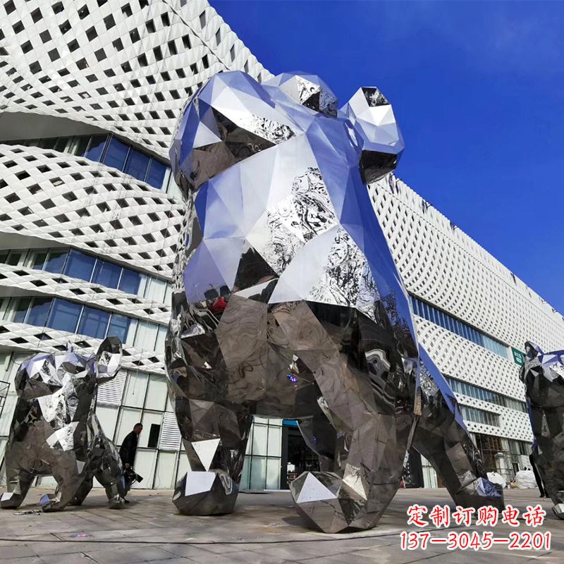 三明优雅可爱的面部狗雕塑