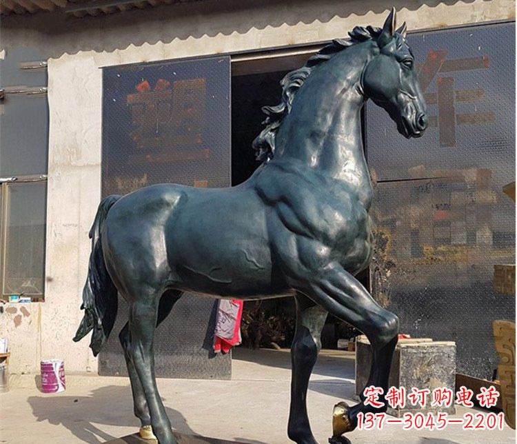 三明中领雕塑大型公园铸铜马雕塑