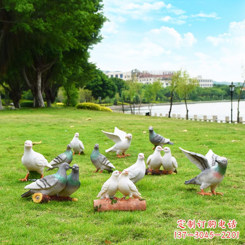 三明大学雕塑手举和平鸽