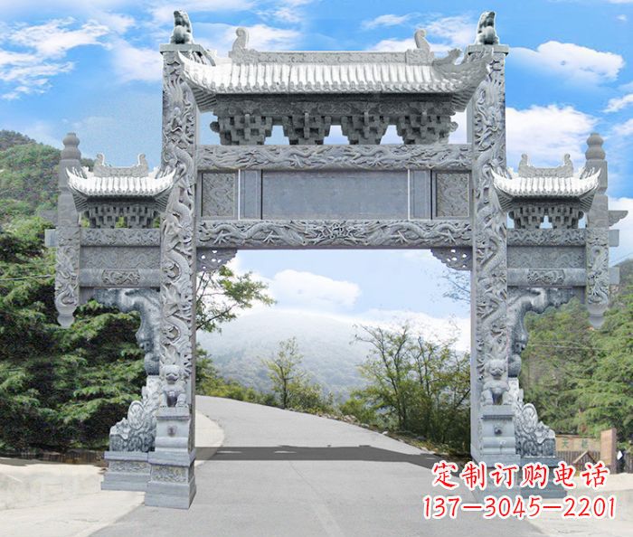 三明精美牌坊雕塑