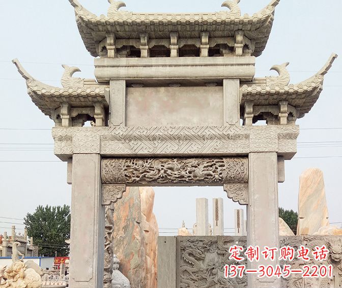 三明特色大理石牌坊石雕