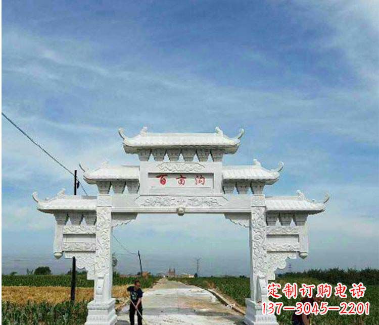 三明西方风格石牌坊石雕
