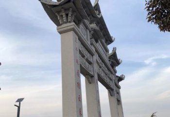 三明东艺石雕牌坊牌坊雕塑定制