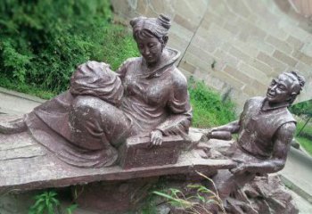 三明传统风格高雅的独轮车铜雕