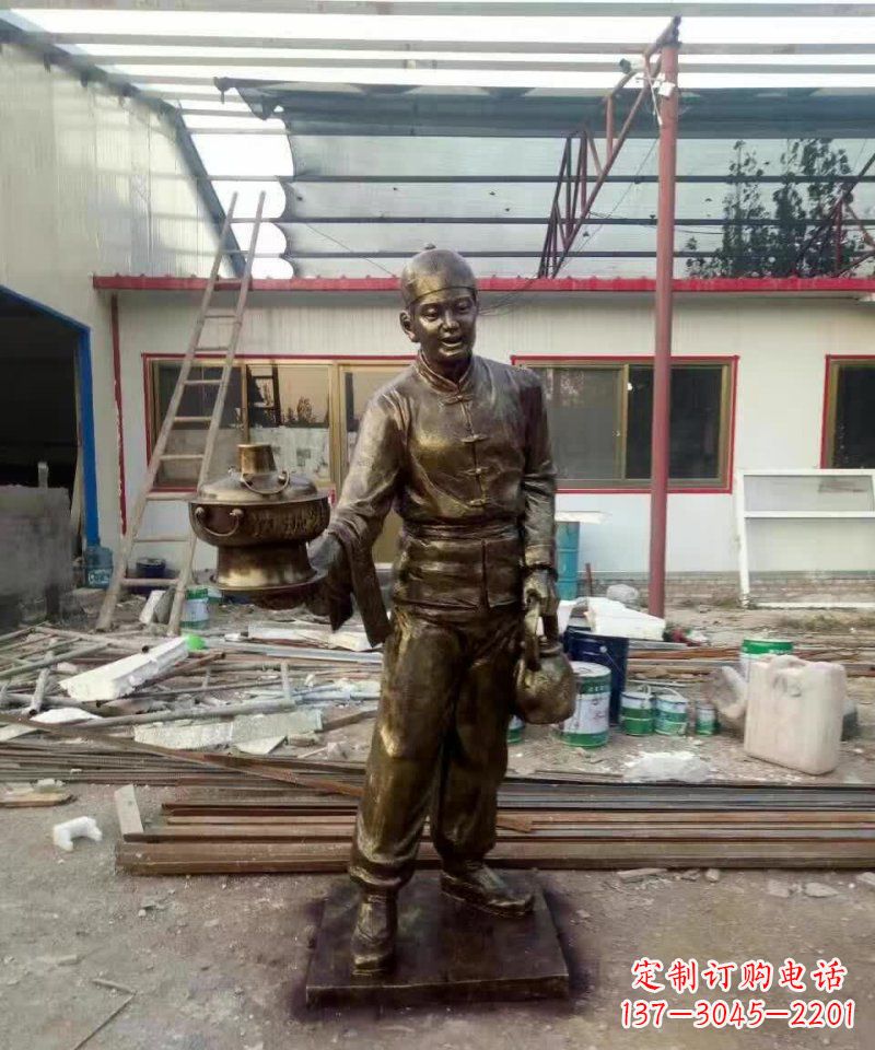 三明产品名称店小二铜雕