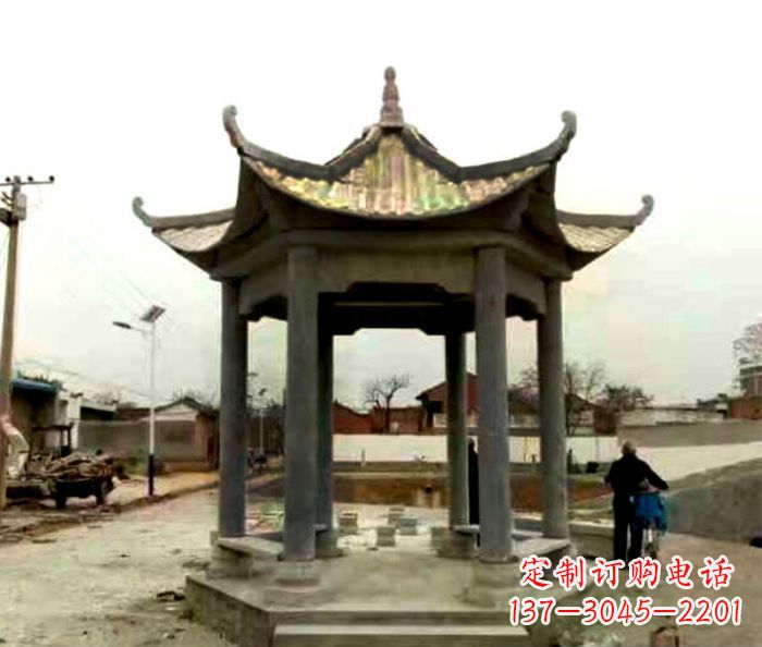 三明仿古凉亭石雕限量版