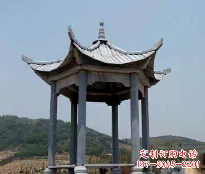 三明仿古石雕凉亭