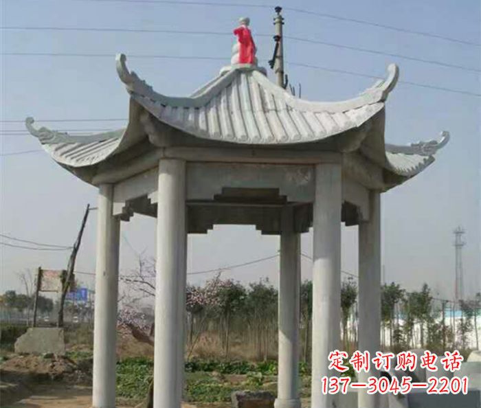 三明典雅的仿古凉亭石雕