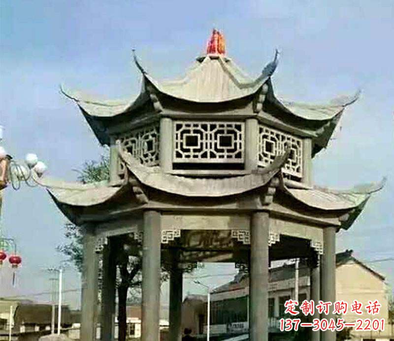 三明精美仿古石凉亭雕塑