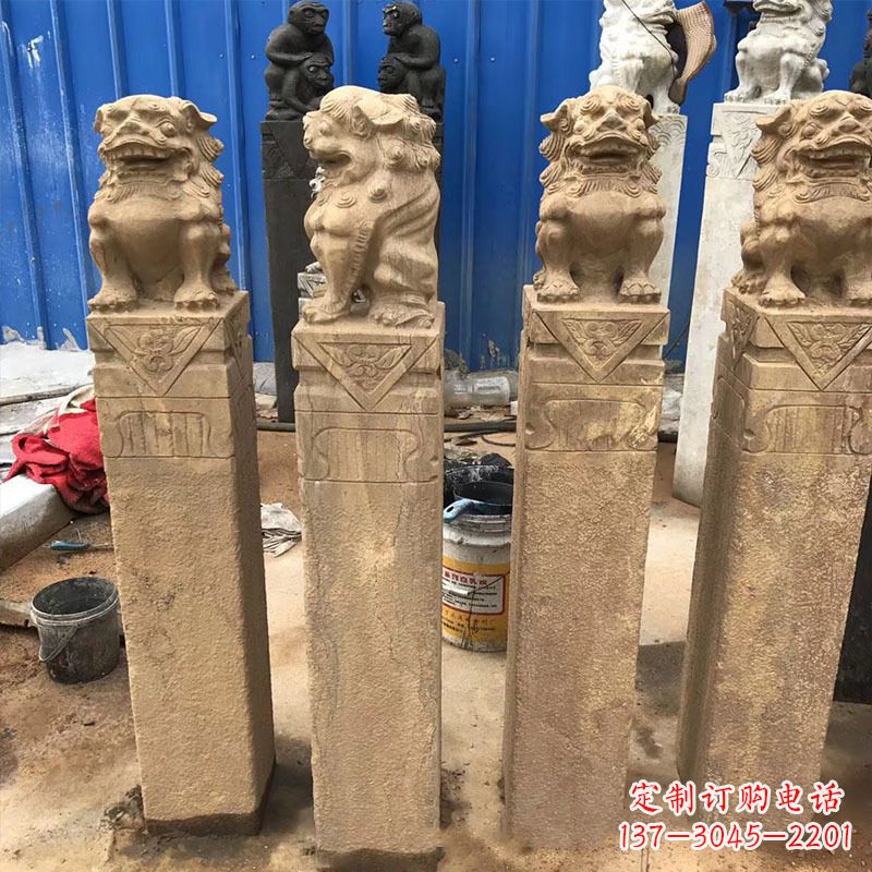 三明仿古拴马桩石雕塑——傅雕你的精美时光