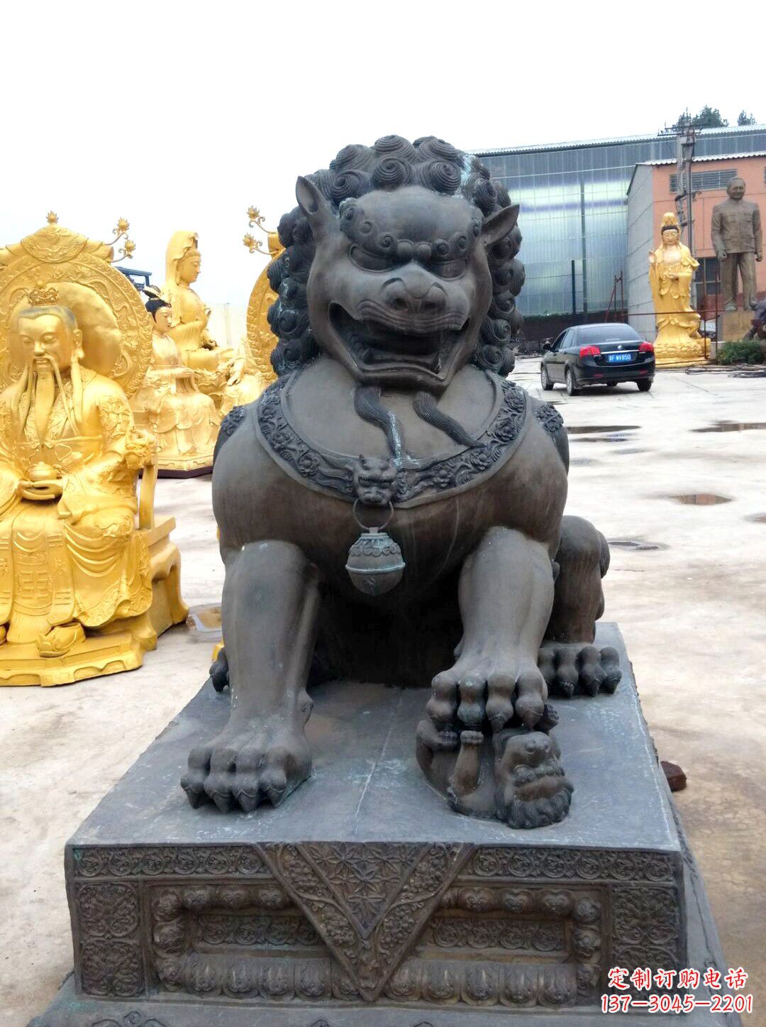 三明精美仿古铜狮子雕塑