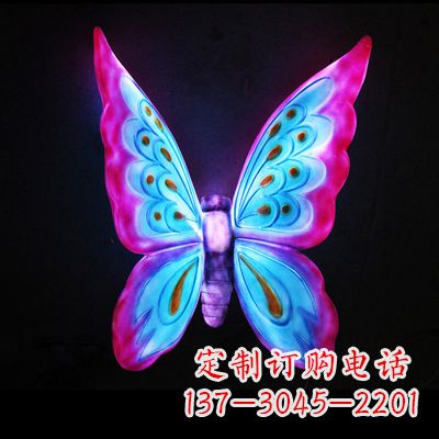 三明完美粉色蝴蝶雕塑