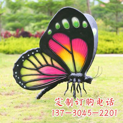 三明仿真蝴蝶_品红色款405x78x110