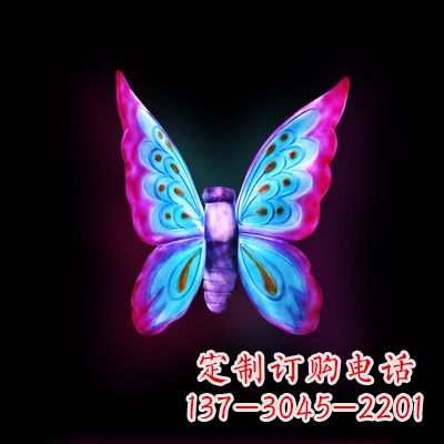 三明璀璨发光蝴蝶雕塑