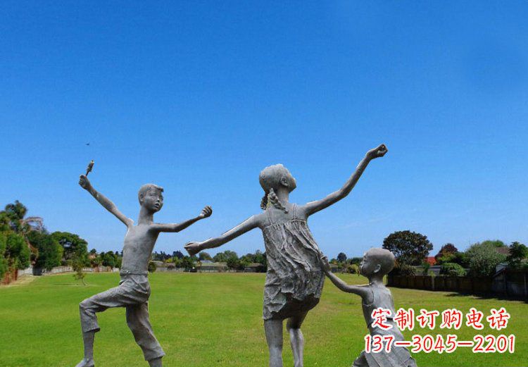 三明精美儿童铜雕