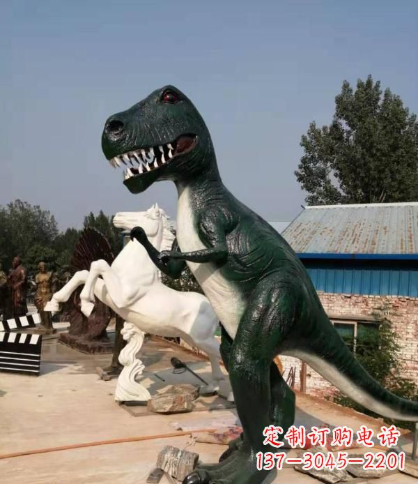 三明玻璃钢仿真恐龙雕塑