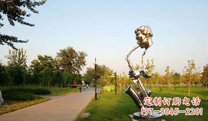 三明不锈钢萨克斯抽象雕塑