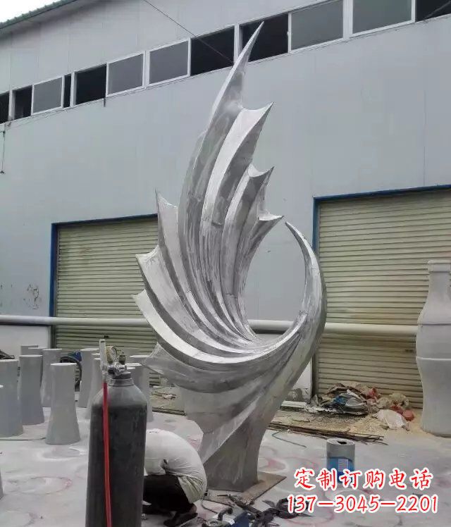 三明 不锈钢凤凰抽象雕塑