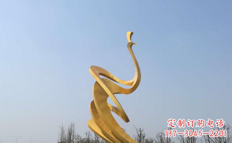 三明抽象凤凰不锈钢雕塑