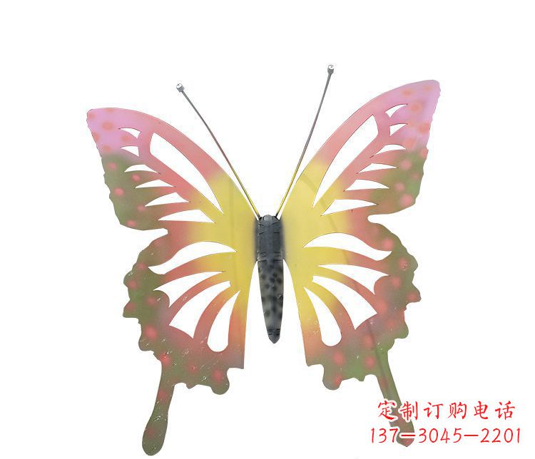 三明梦幻缤纷不锈钢蝴蝶摆件雕塑