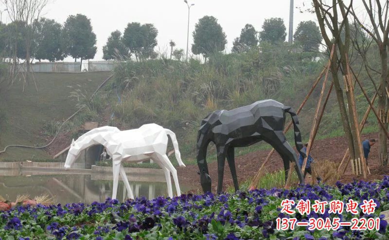 三明盛世之美,精美不锈钢动物雕塑