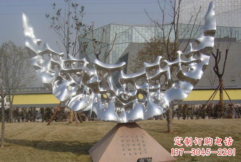 三明新款不锈钢月亮景观雕塑