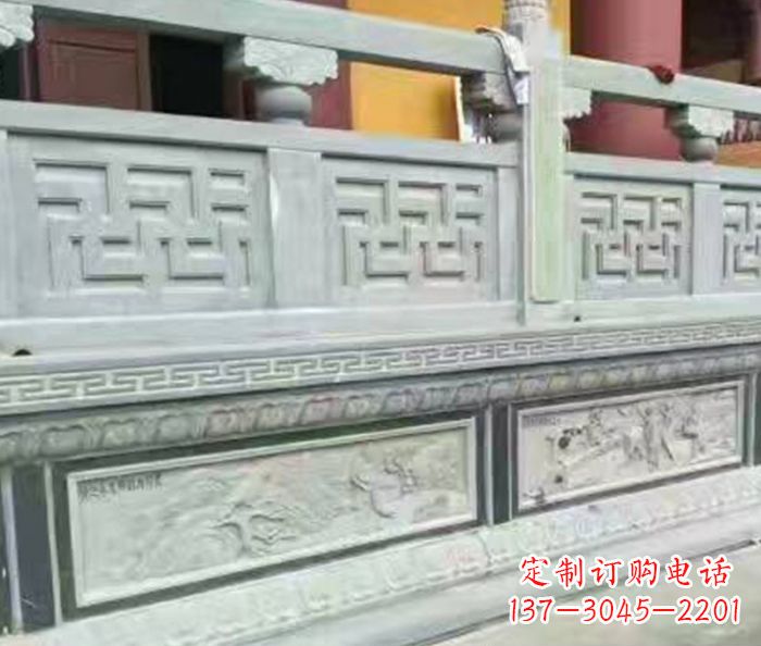三明公园大理石栏板石雕 (6)