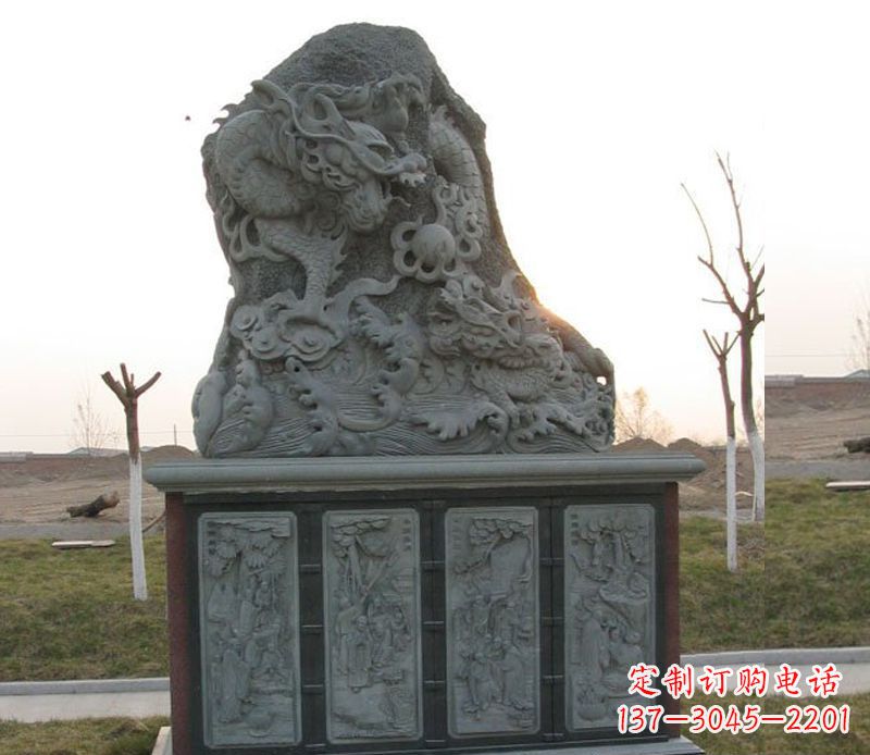 三明公园大理石龙雕塑