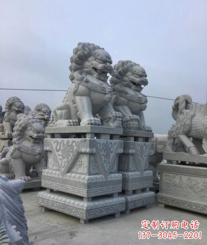 三明大理石狮子石雕