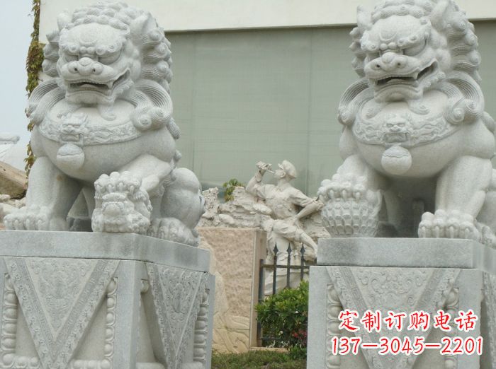 三明高端大理石狮子石雕