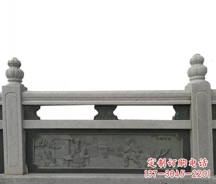 三明中领雕塑艺术品-公园仿古石雕栏板
