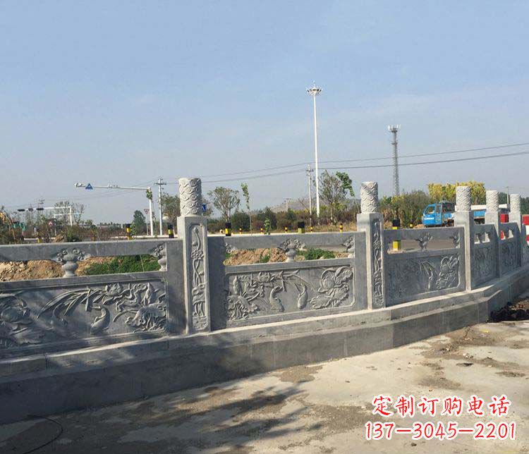三明风格各异的精美公园仿古石栏板雕塑